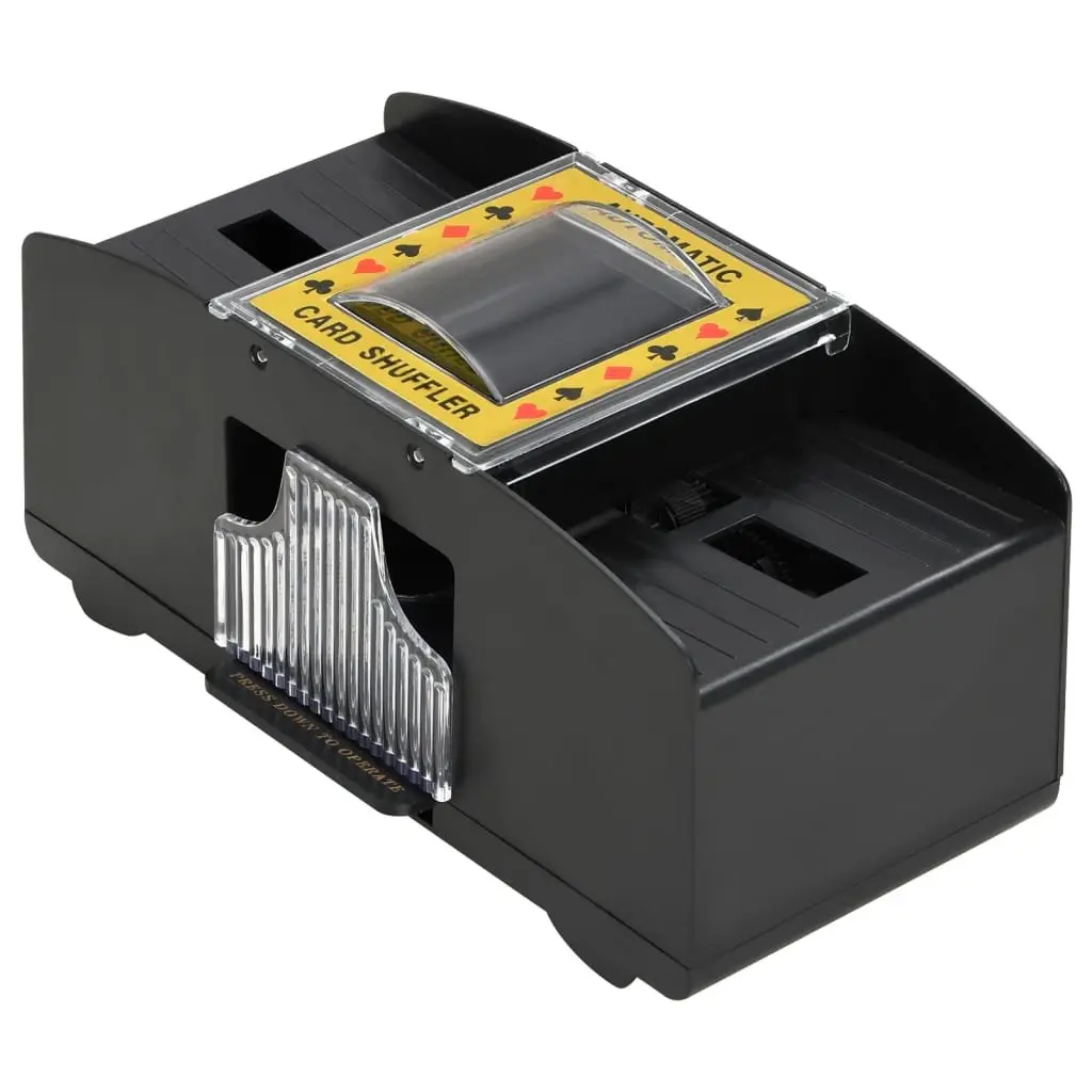 Battery Operated Automatic Card Shuffler Black 2 Decks for Poker Bridge and Card Games