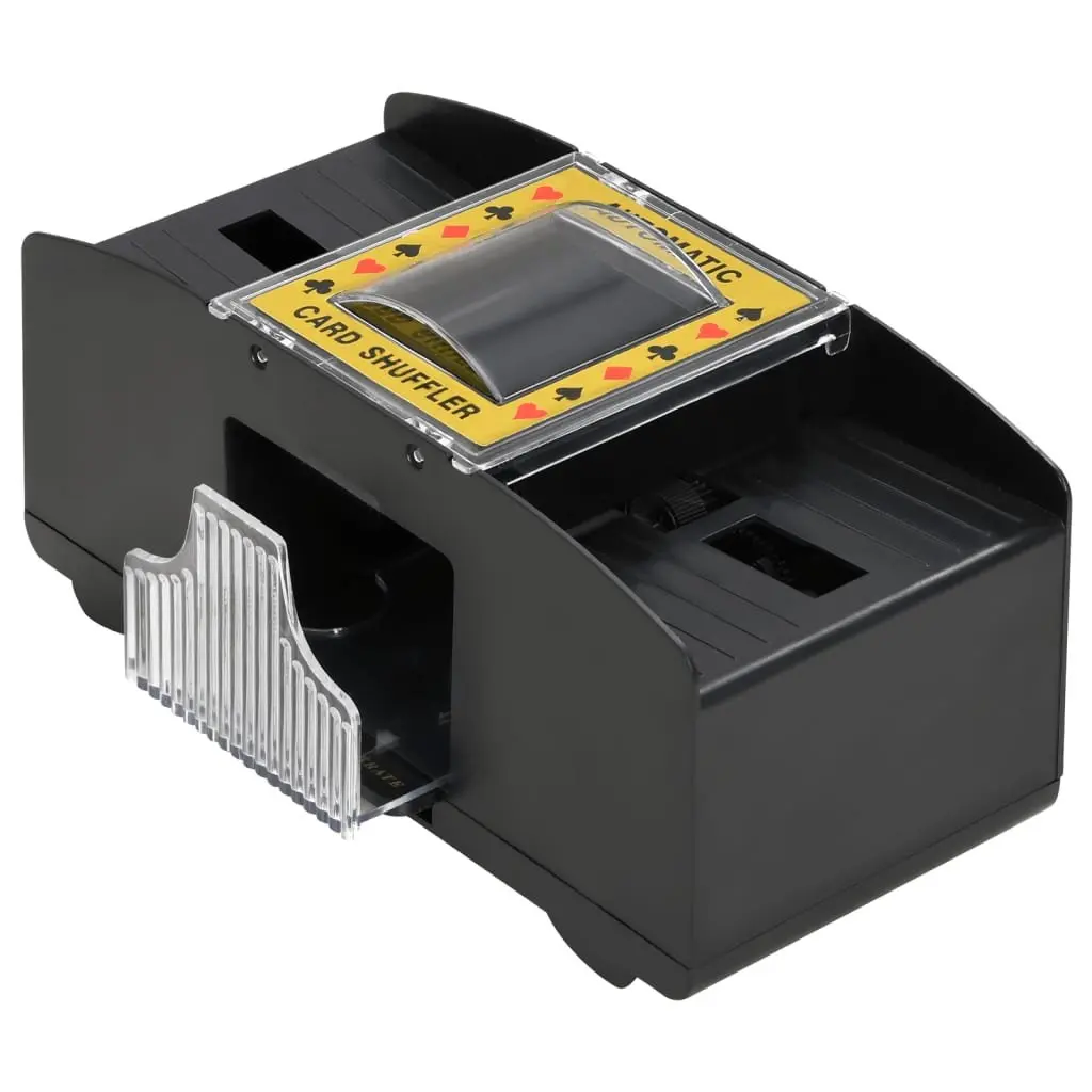Battery Operated Automatic Card Shuffler Black 2 Decks for Poker Bridge and Card Games