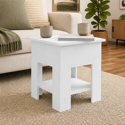Functional White Coffee Table with Storage for Your Home