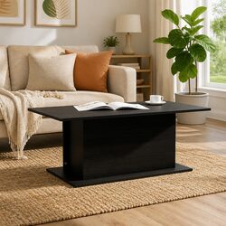 Practical Black Coffee Table for Everyday Use