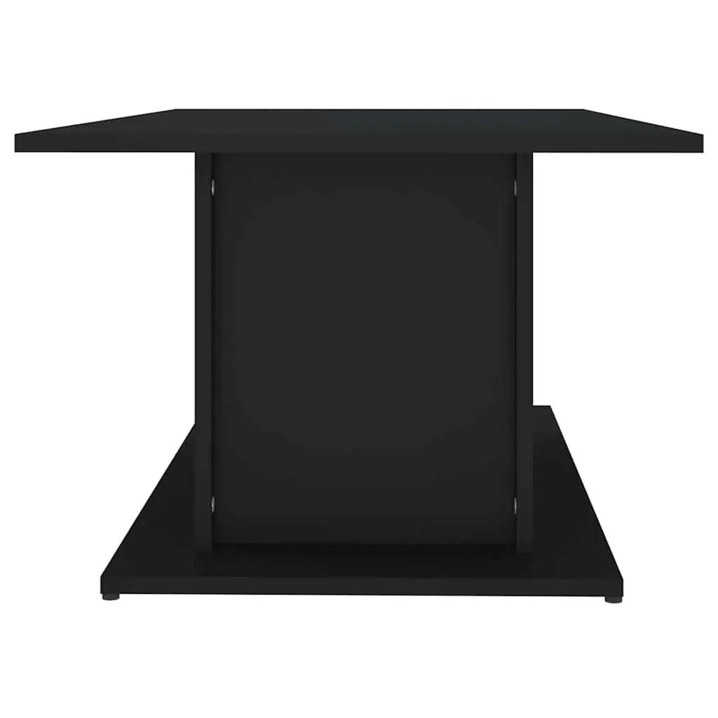 Coffee Table Black Accent Living Room Furniture Engineered Wood Sturdy Durable