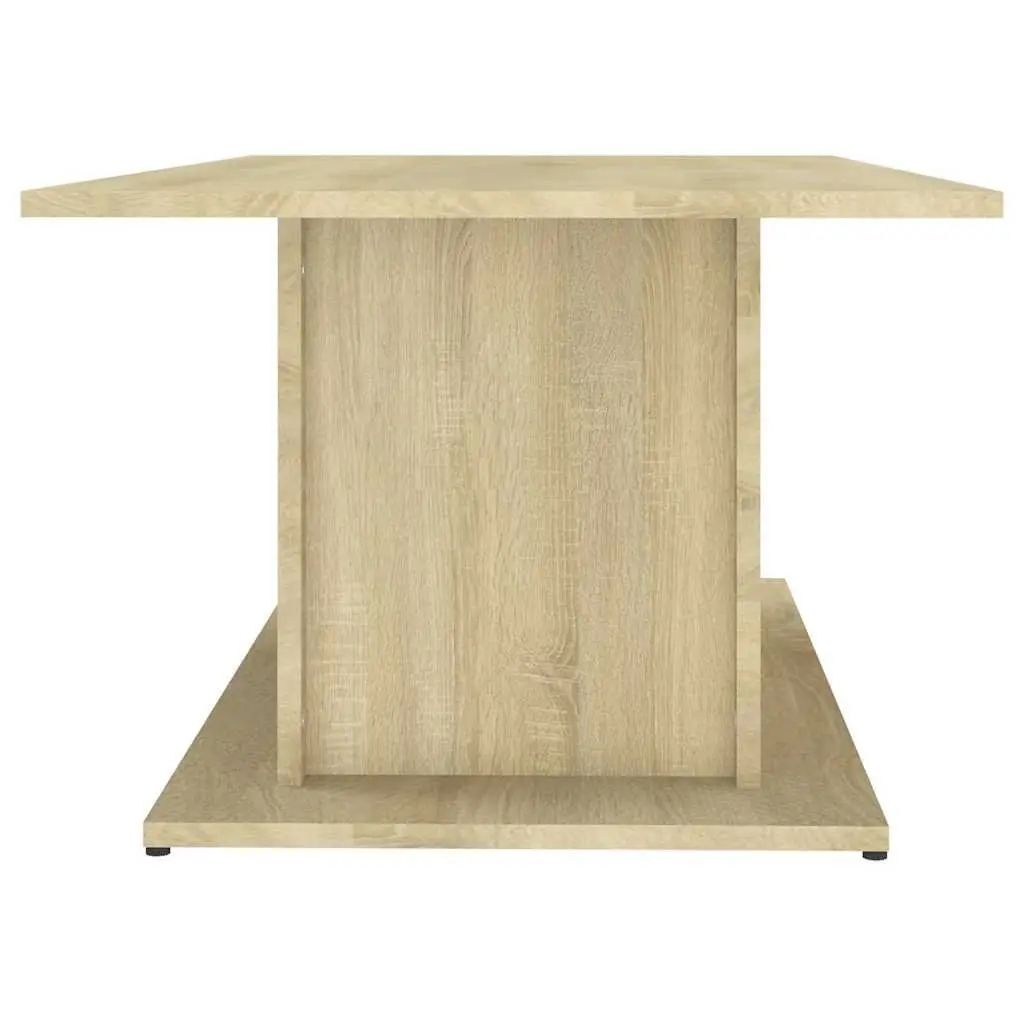 Coffee Table Engineered Wood 102 x 55.5 x 40 cm Sonoma Oak Beige