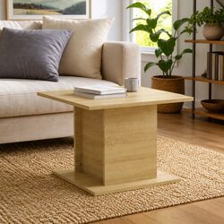 Perfect Coffee Table for Living Rooms - 55.5x55.5x40cm Beige Style