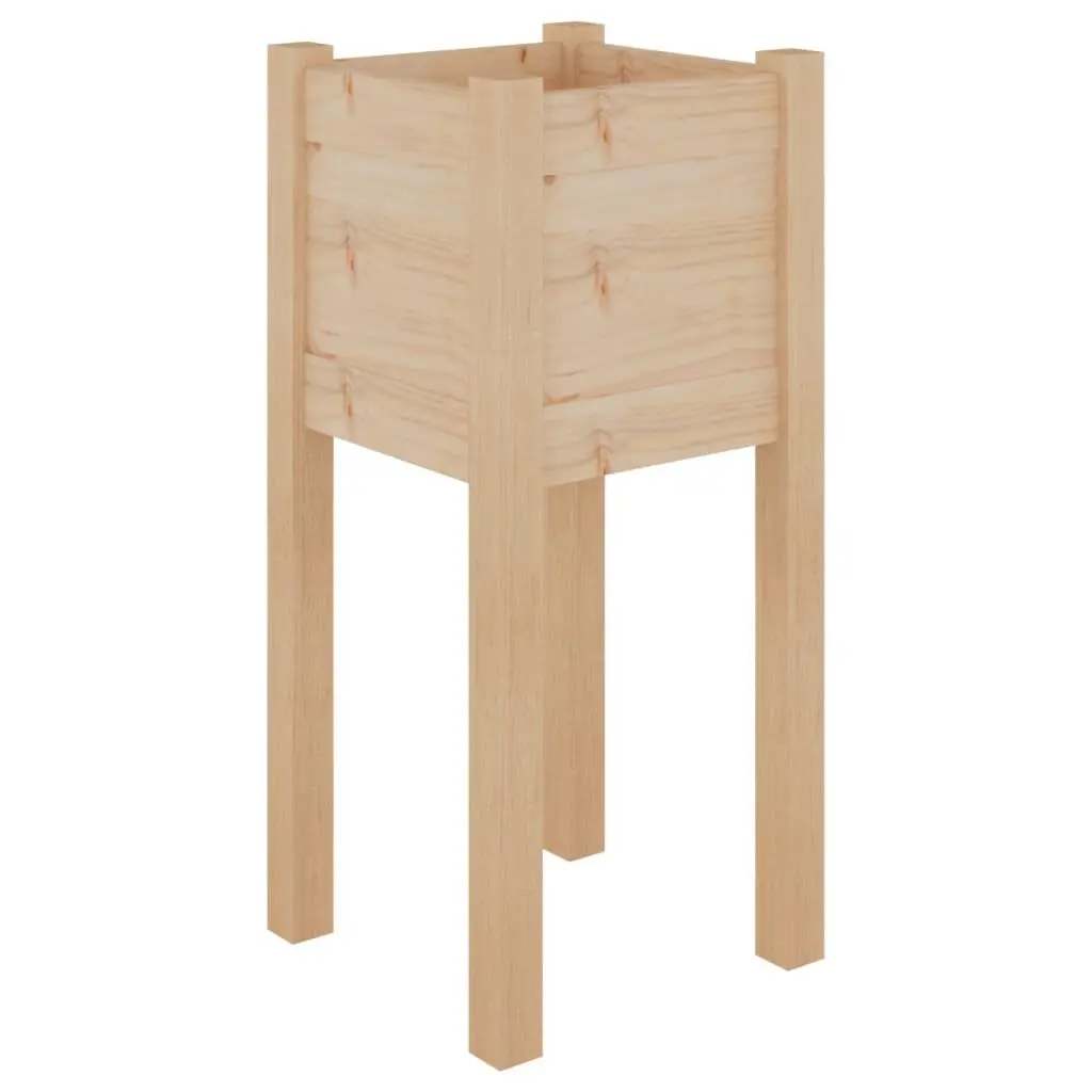 Garden Planters Wooden 31x31x70 cm Brown