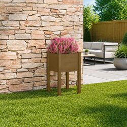 Practical Wooden Planter Box for Outdoor Use