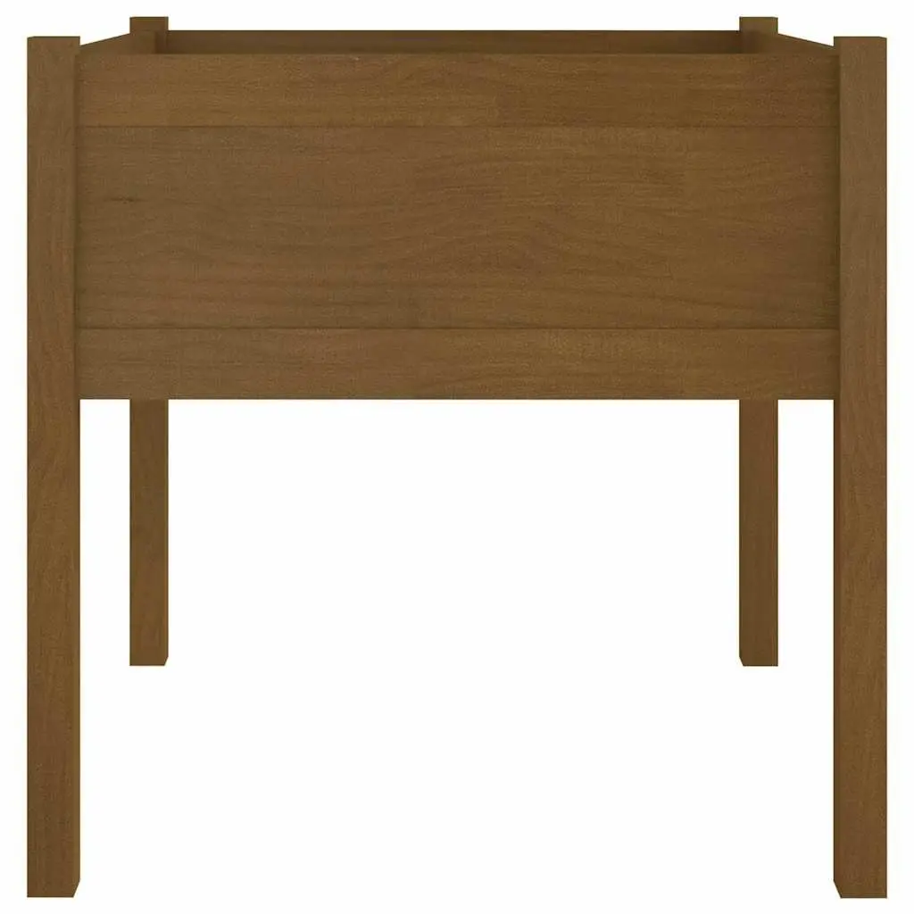 Garden Planter Box Solid Pinewood Deep Wide Brown