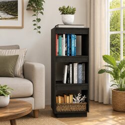 Practical Grey Room Divider Book Cabinet for Any Home