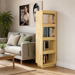 Versatile Solid Pinewood Book Cabinet for Any Home