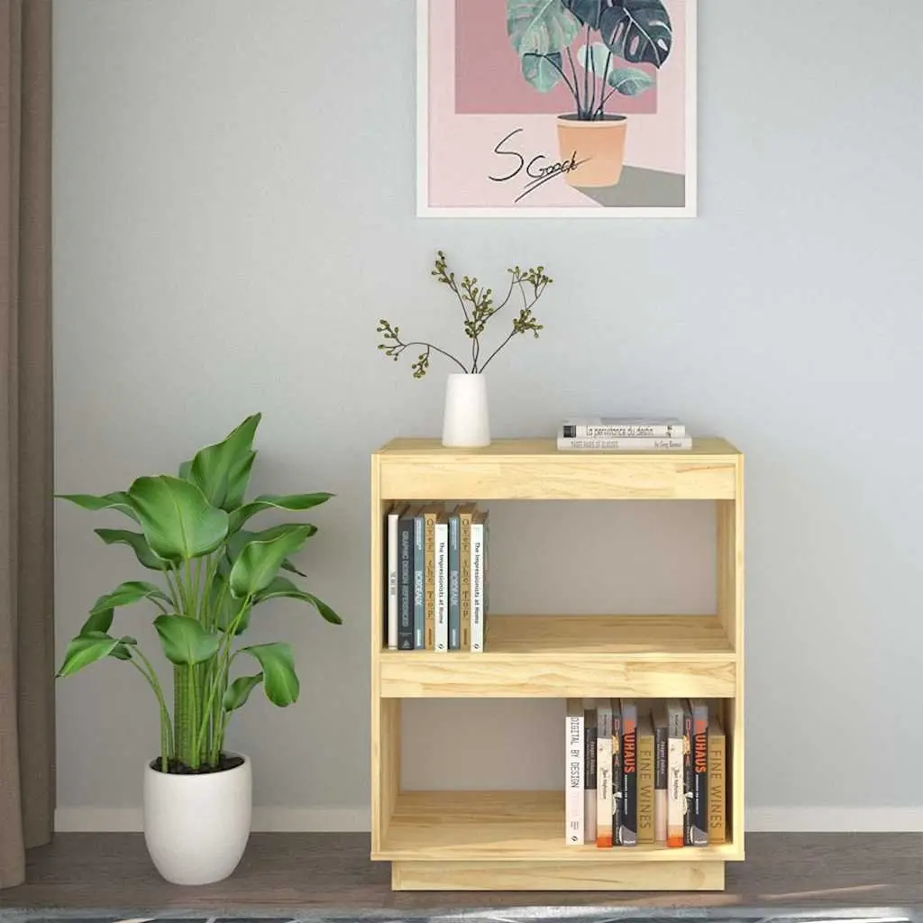 Wooden Book Cabinet Storage Shelf Organizer Stand Display Bookcase 60x35x71cm