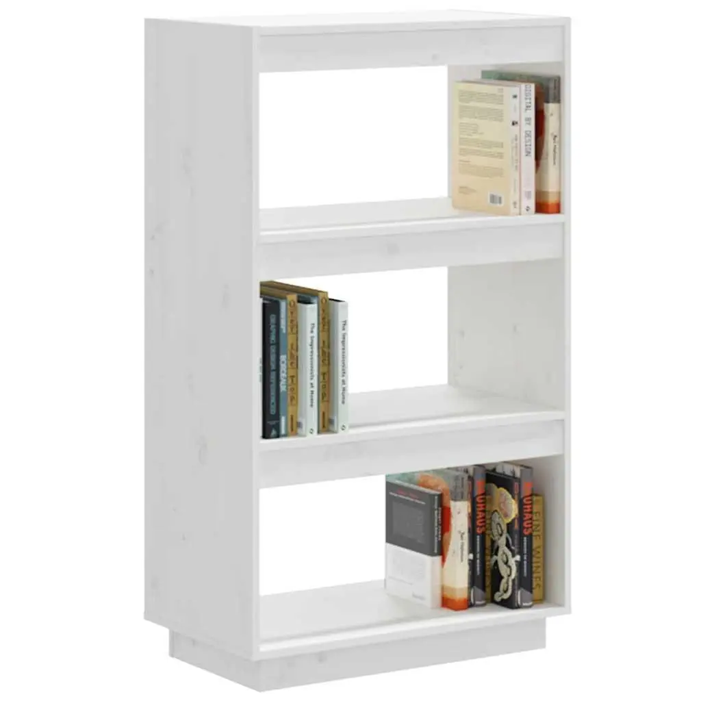 Book Cabinet Wooden Shelving Storage Room Divider White 60 x 35 x 103 cm