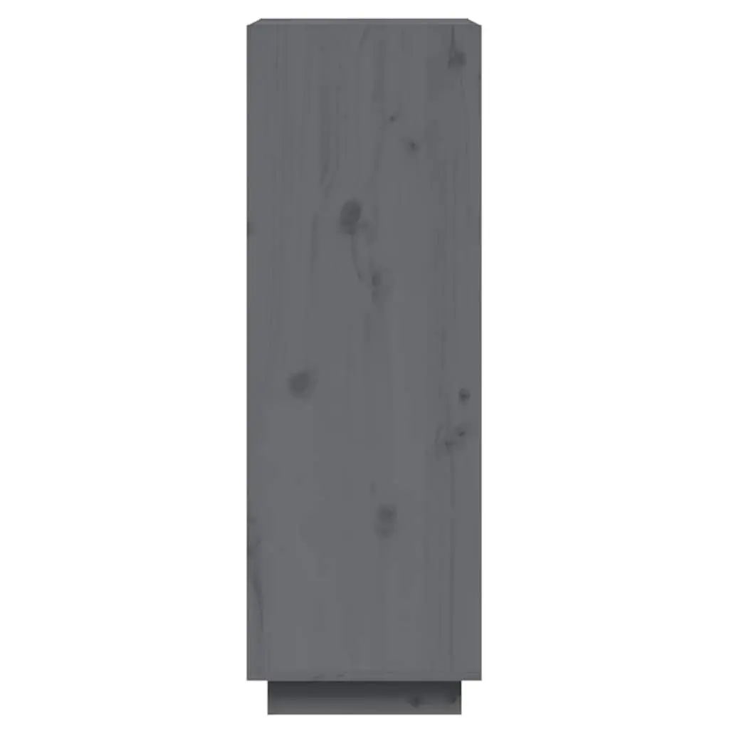 Book Cabinet Room Divider Grey 60x35x103 cm Solid Wood Pine Shelving Storage
