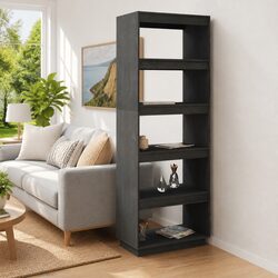 Versatile Grey Book Cabinet Room Divider for Your Home
