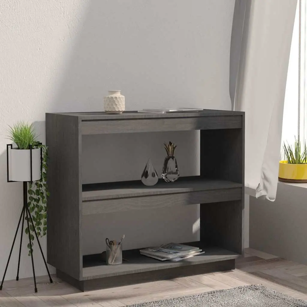 Grey Wooden Bookshelf for Home Organization