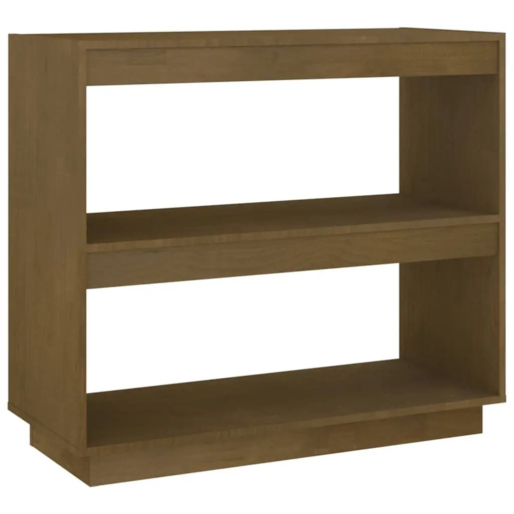 Wooden Bookshelf Solid Pinewood 80 x 35 x 71 cm Honey Brown