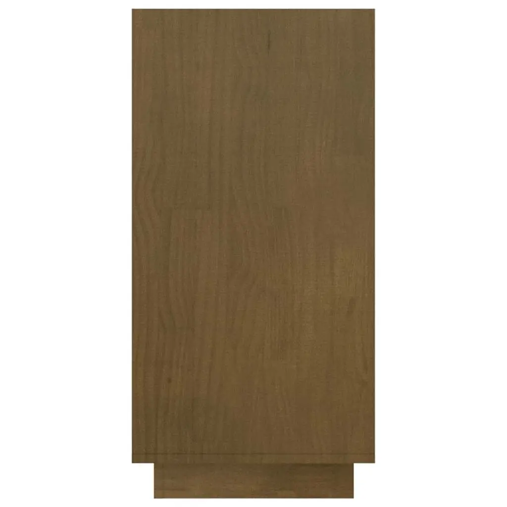 Wooden Bookshelf Solid Pinewood 80 x 35 x 71 cm Honey Brown