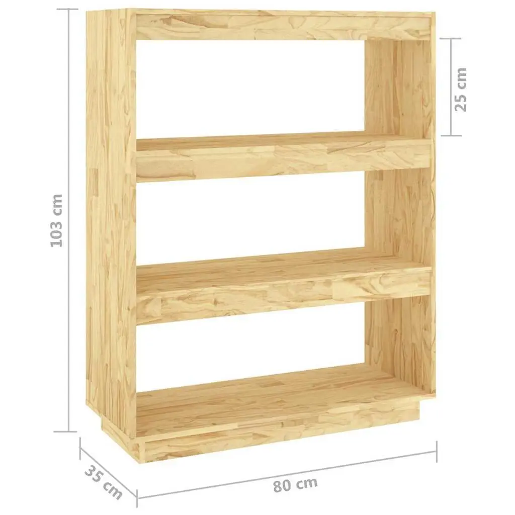Pinewood Book Cabinet for Home Organization