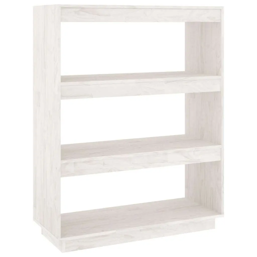 Book Cabinet Wooden Shelving Unit 80W x 35D x 103H cm White