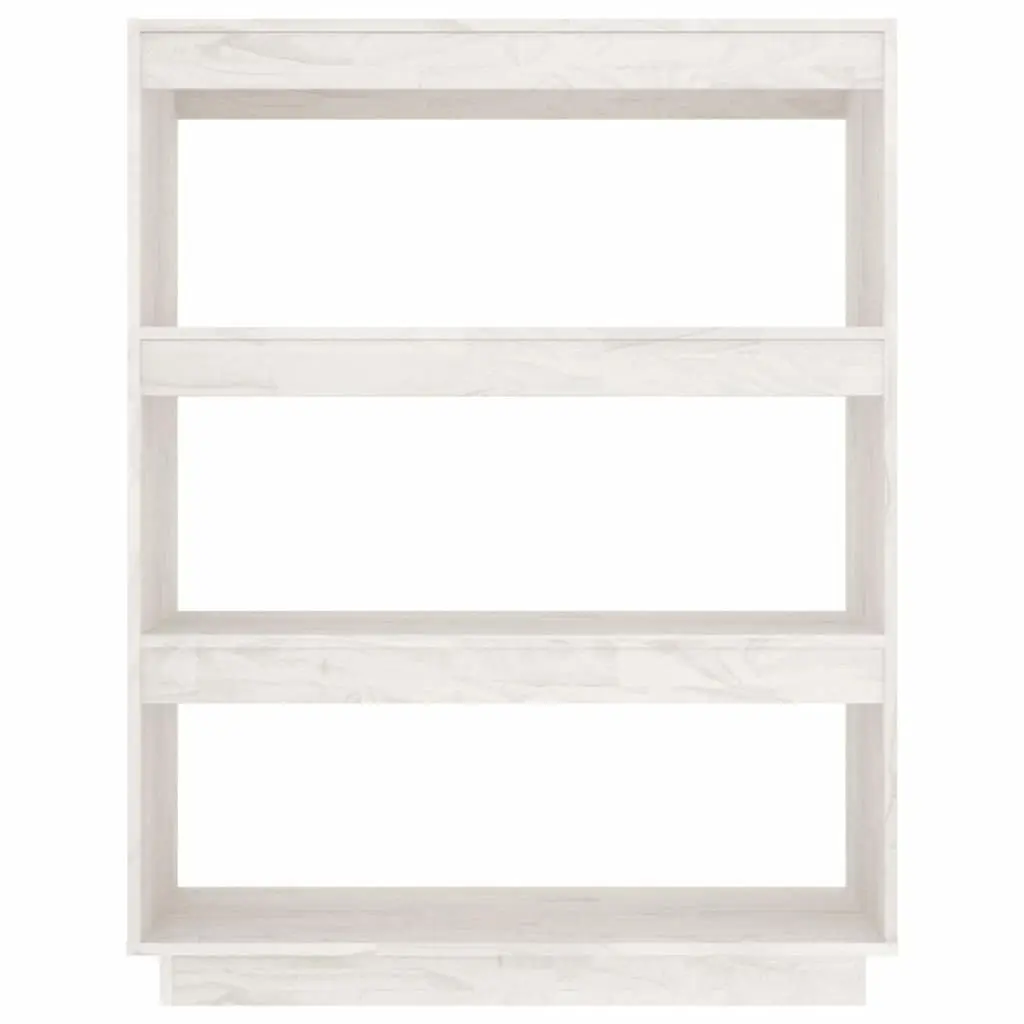Book Cabinet Wooden Shelving Unit 80W x 35D x 103H cm White