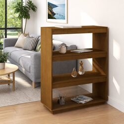 Functional Wooden Book Cabinet for Room Division