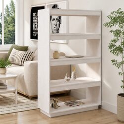 Functional White Wooden Book Cabinet for Your Home