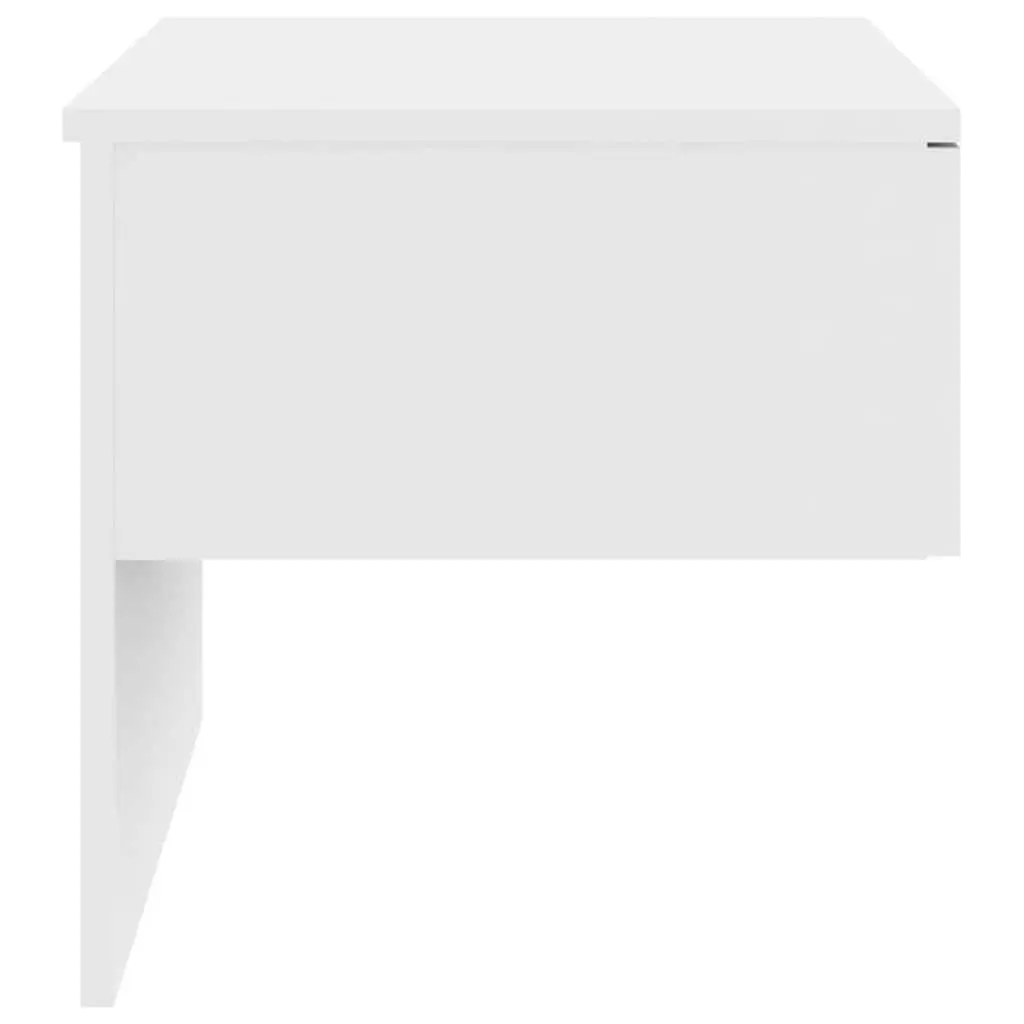 White Floating Cabinets for Bedroom Use