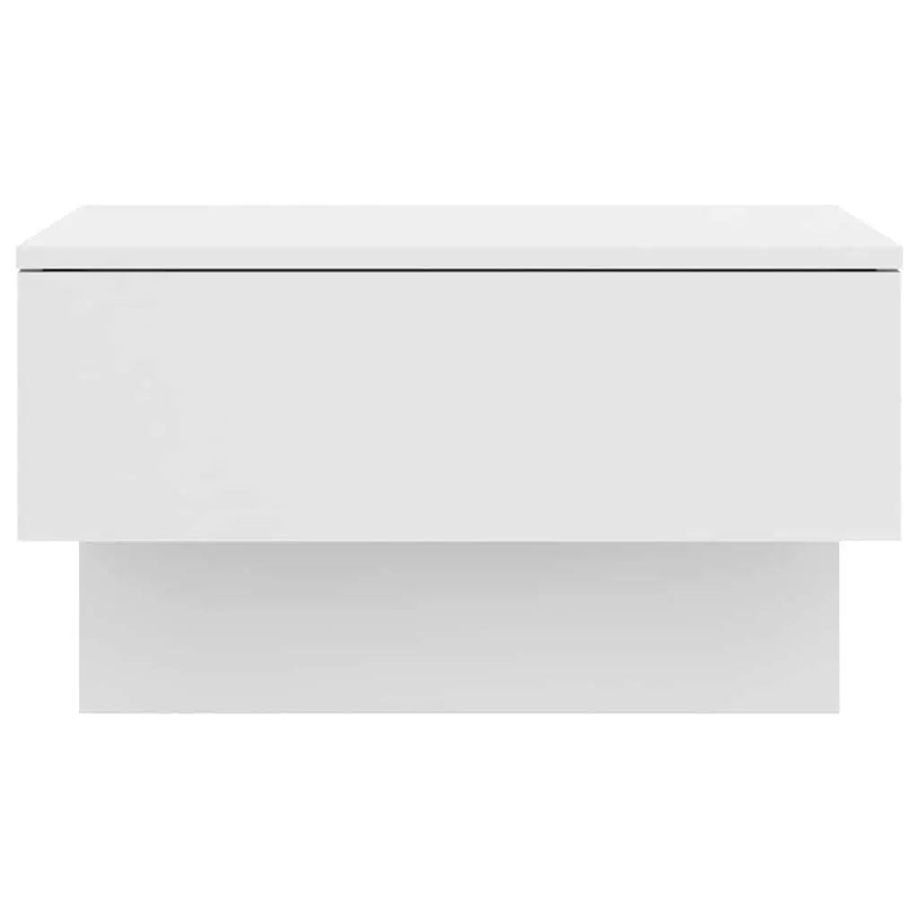 Wall-Mounted Bedside Cabinets 2 pcs High Gloss White Floating Storage Units