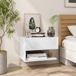 Practical Floating Bedside Cabinet for Everyday Use