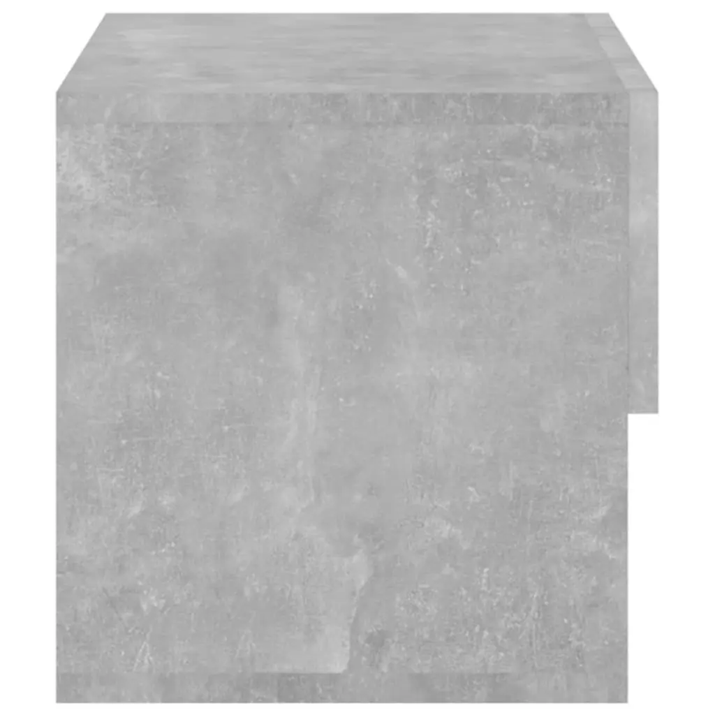 Wall-mounted Bedside Cabinets Engineered Wood 2 Piece Grey Floating Storage Units