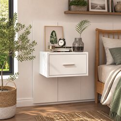 Practical Floating Bedside Cabinet for Modern Homes