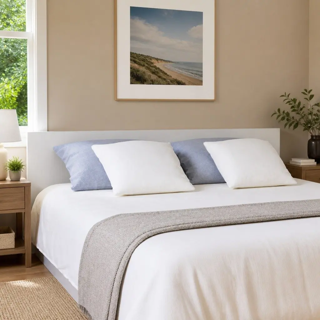 Wall-Mounted Headboard Engineered Wood 200cm White for Bedroom