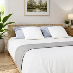 Practical Wall-Mounted Brown Bed Headboard for Various Bedrooms