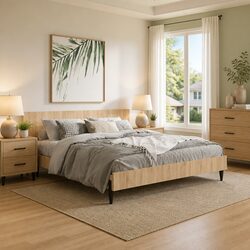 Practical Wall Headboard for Bedrooms 240x80cm Brown