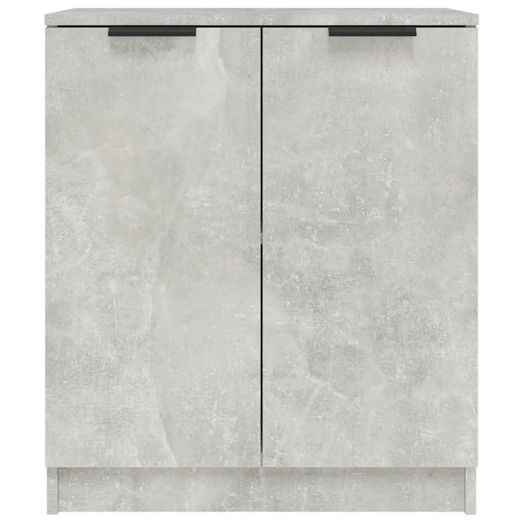 Sideboard Engineered Wood Grey 60W x 30D x 70H cm Storage Cabinet Living Room Buffet Display Unit