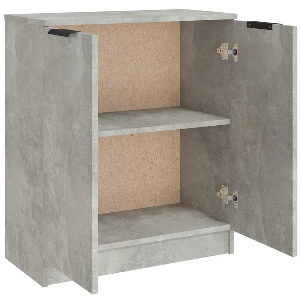 Sideboard Engineered Wood Grey 60W x 30D x 70H cm Storage Cabinet Living Room Buffet Display Unit