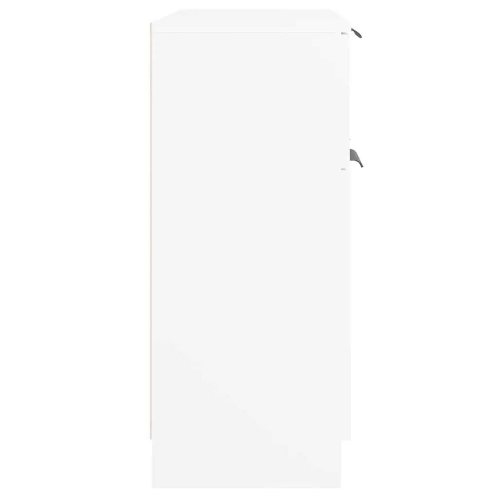 Storage Cabinet Sideboard Engineered Wood 60x30x70cm White with Drawer and Doors