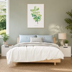 Bedside Cabinets 2 pcs White Nightstand Storage End Table Set