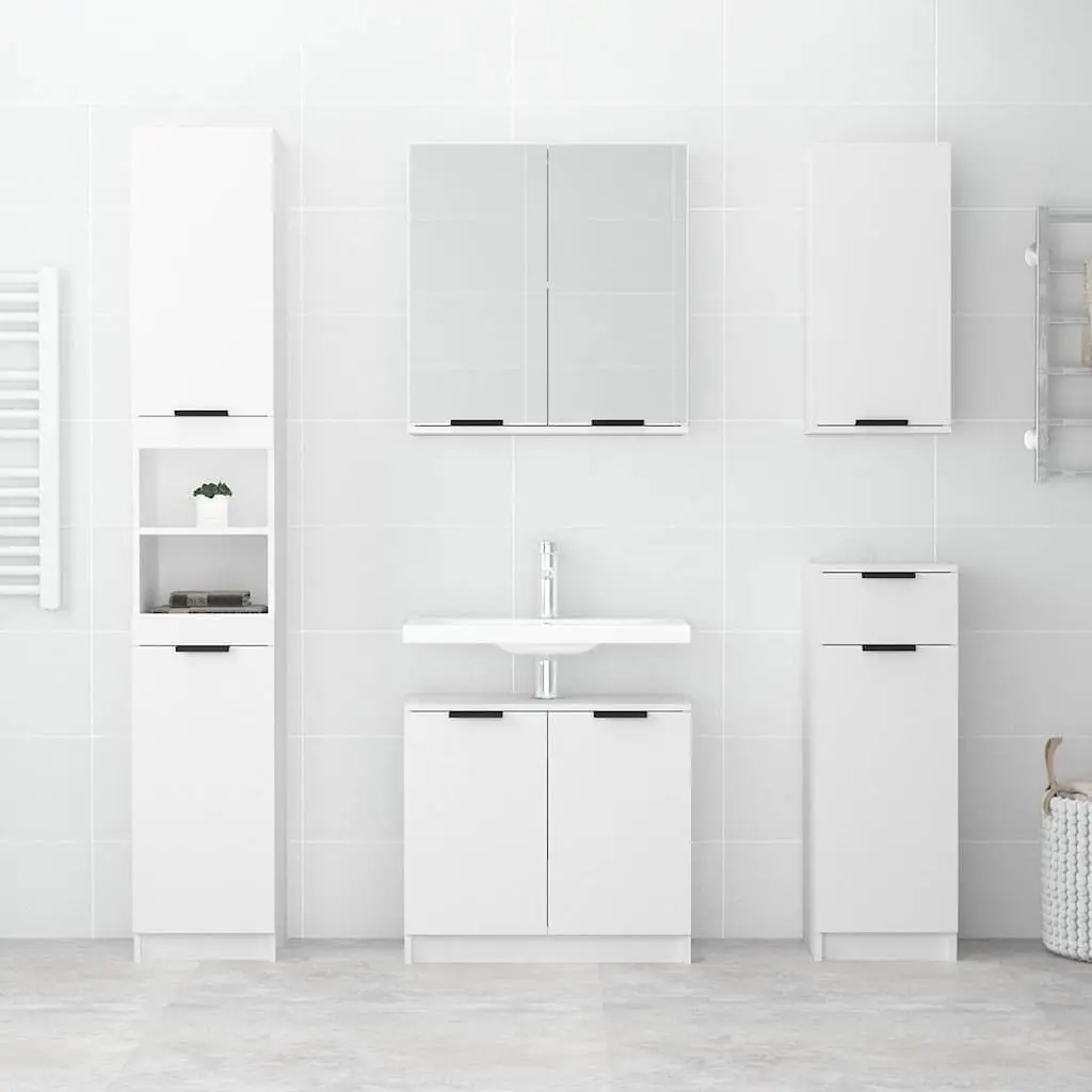 Wall-Mounted Bathroom Cabinet Engineered Wood 32x20x67cm White