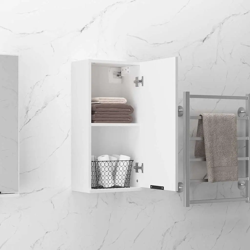 Wall-Mounted Bathroom Cabinet Engineered Wood 32x20x67cm White