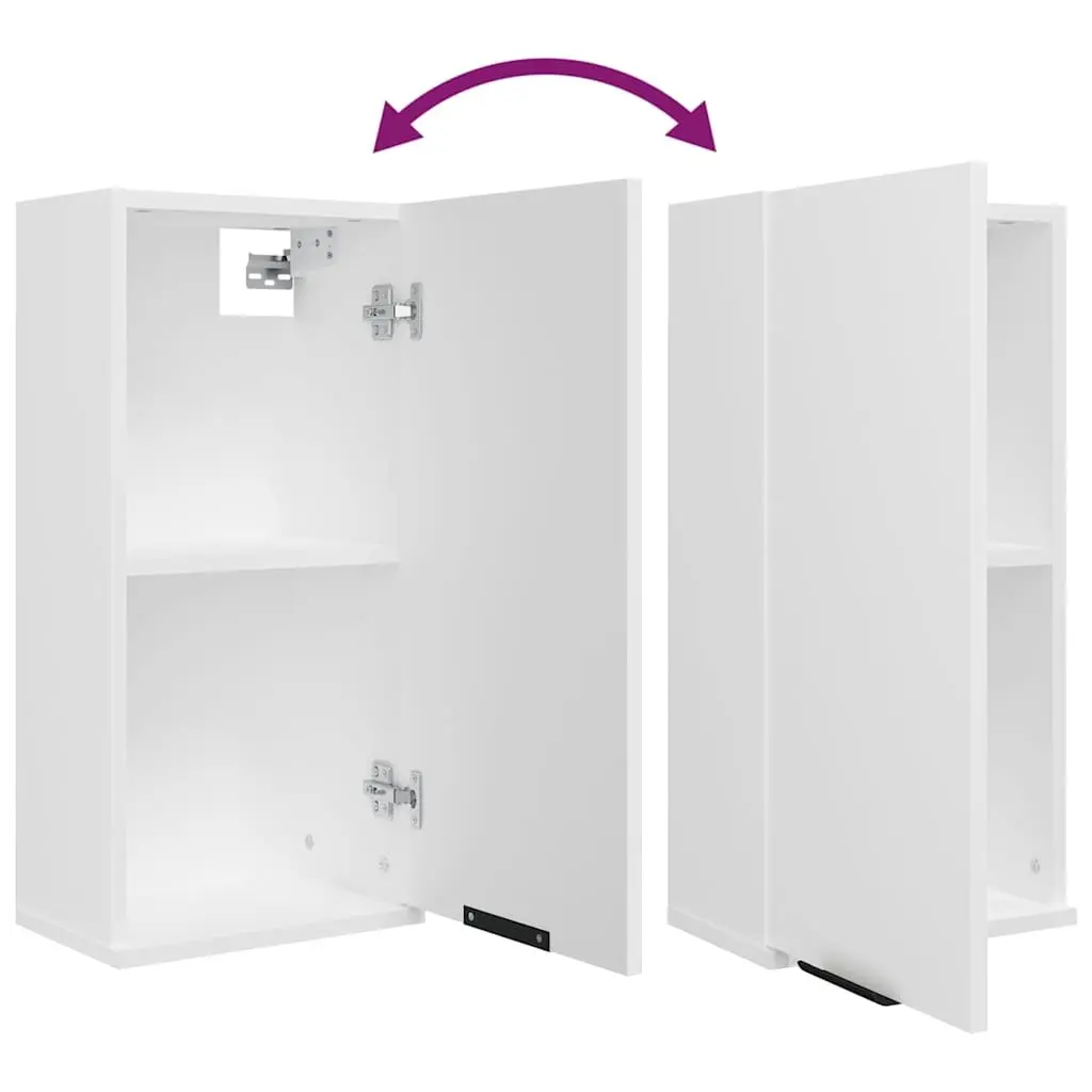 Wall-Mounted Bathroom Cabinet Engineered Wood 32x20x67cm White