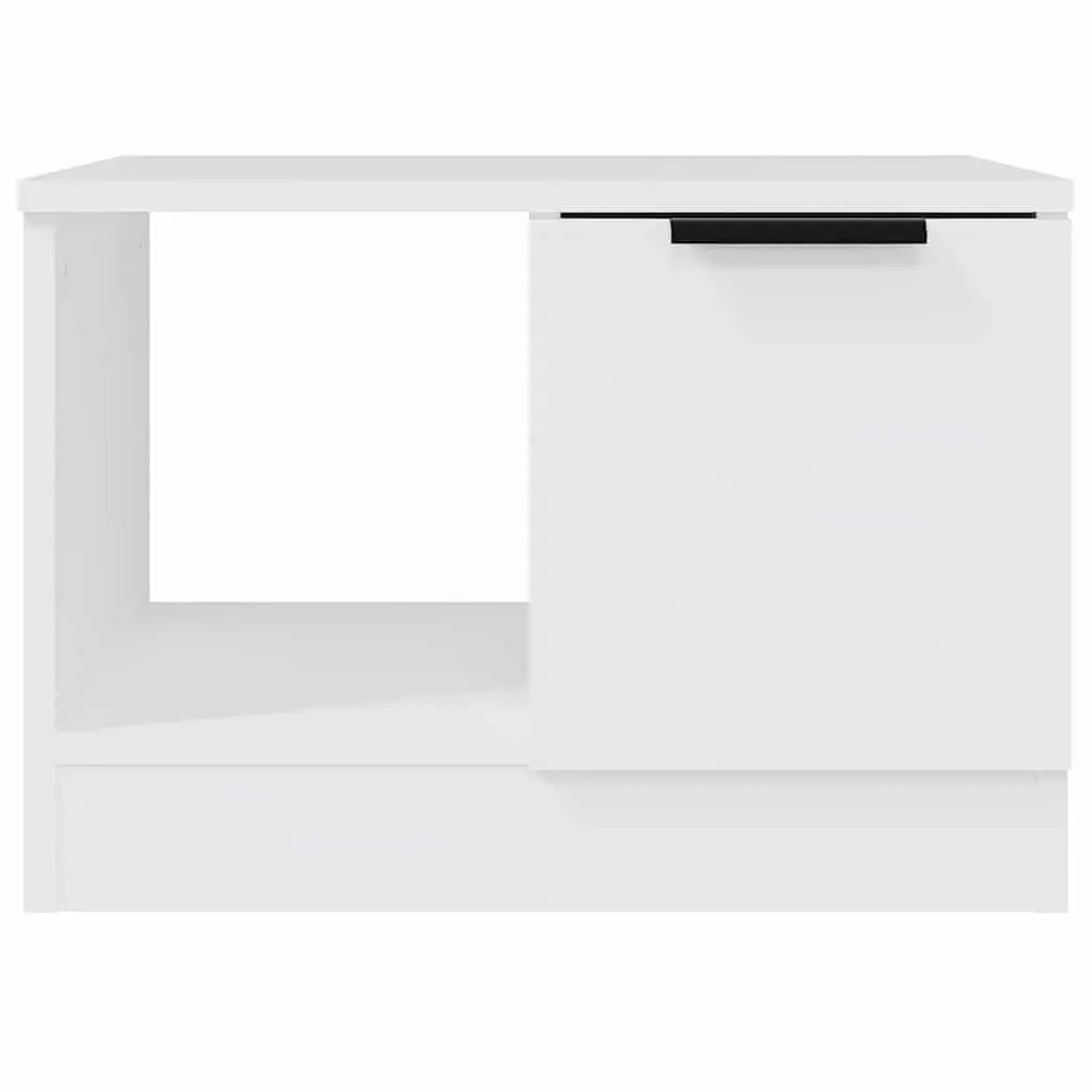 White Coffee Table with Two Storage Areas