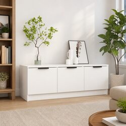 Functional White TV Cabinet for Your Entertainment Needs