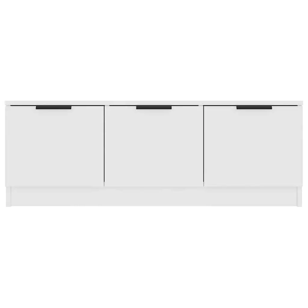 TV Cabinet White 102x35x36.5 cm Engineered Wood Media Storage Unit