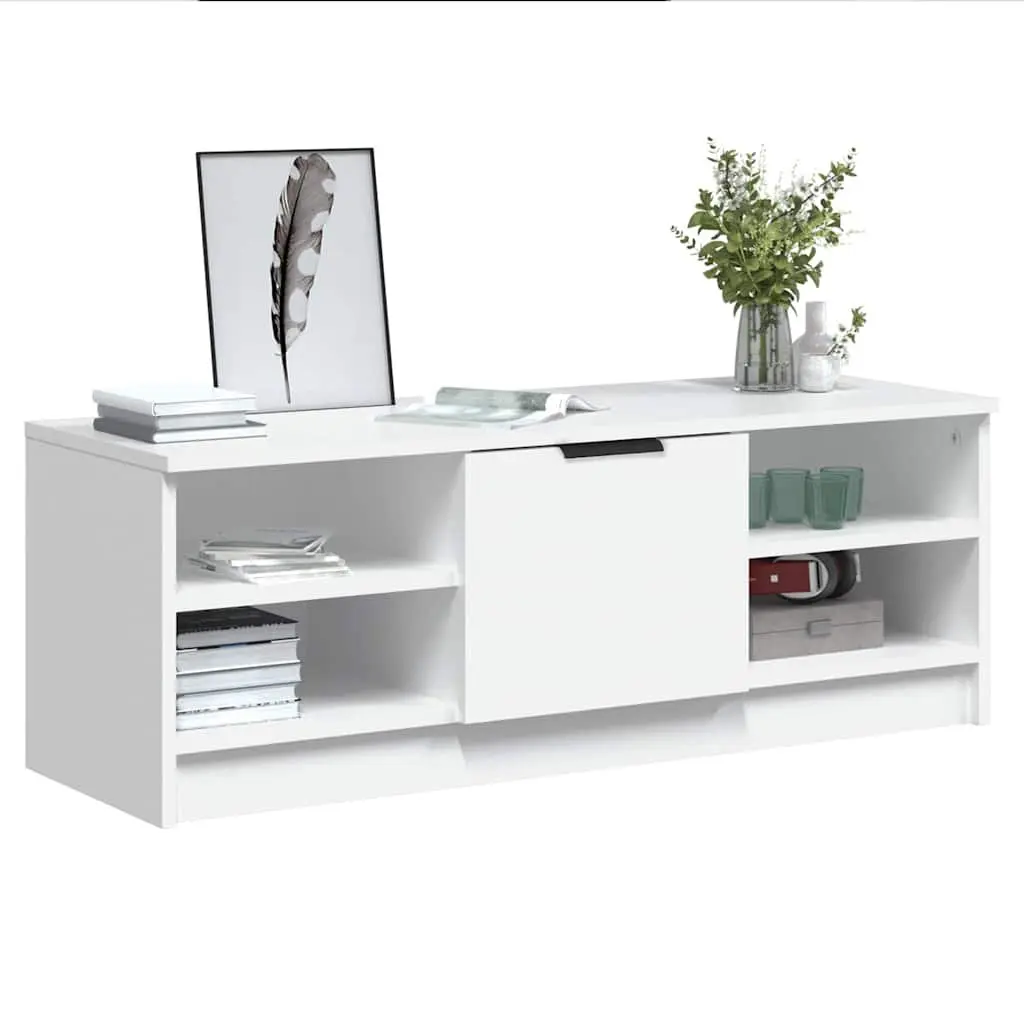 White TV Cabinet for Living Room Organization