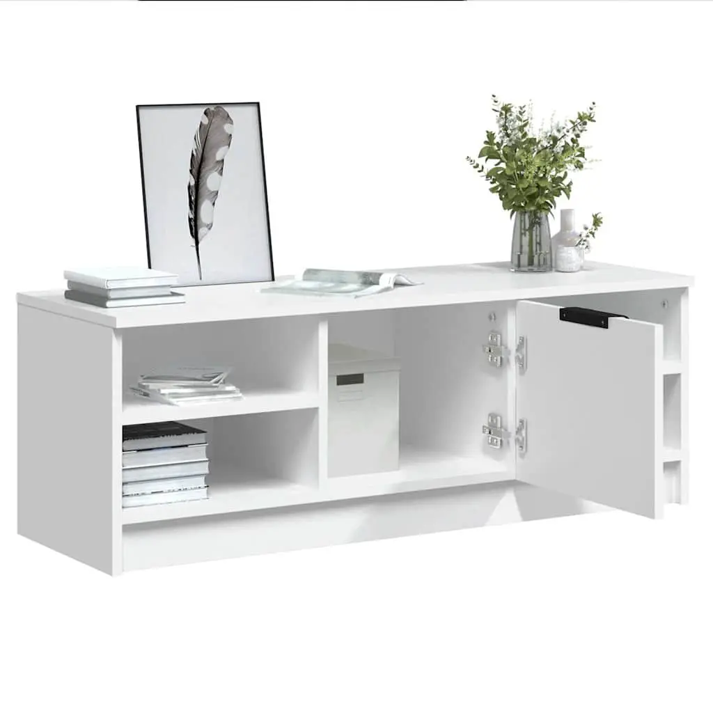White TV Cabinet for Living Room Organization