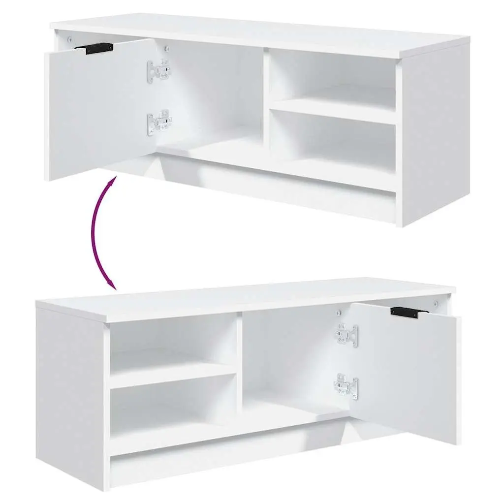 White TV Cabinet for Living Room Organization