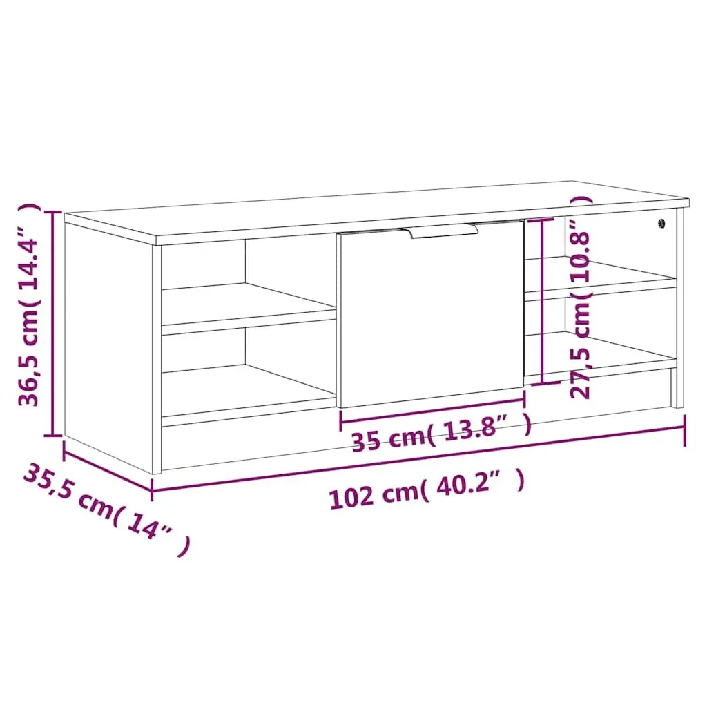 White TV Cabinet for Living Room Organization