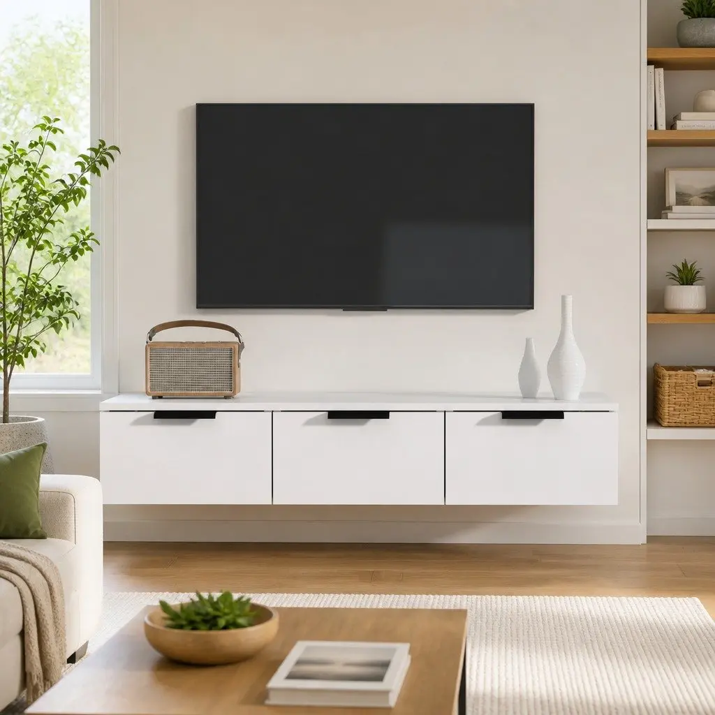 Floating Wall Cabinet for Home Use
