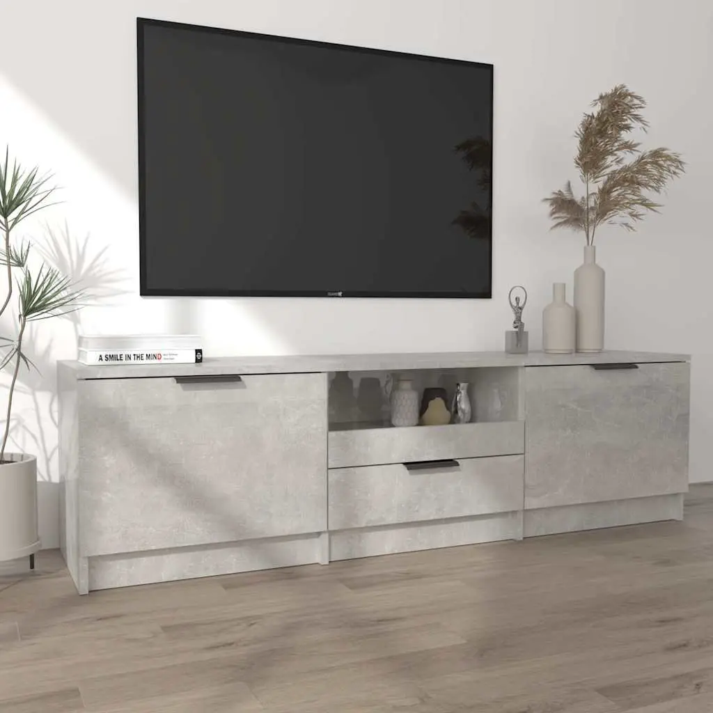 TV Cabinet with Drawer and Three Compartments