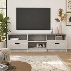 Practical Grey TV Cabinet for Entertainment Storage