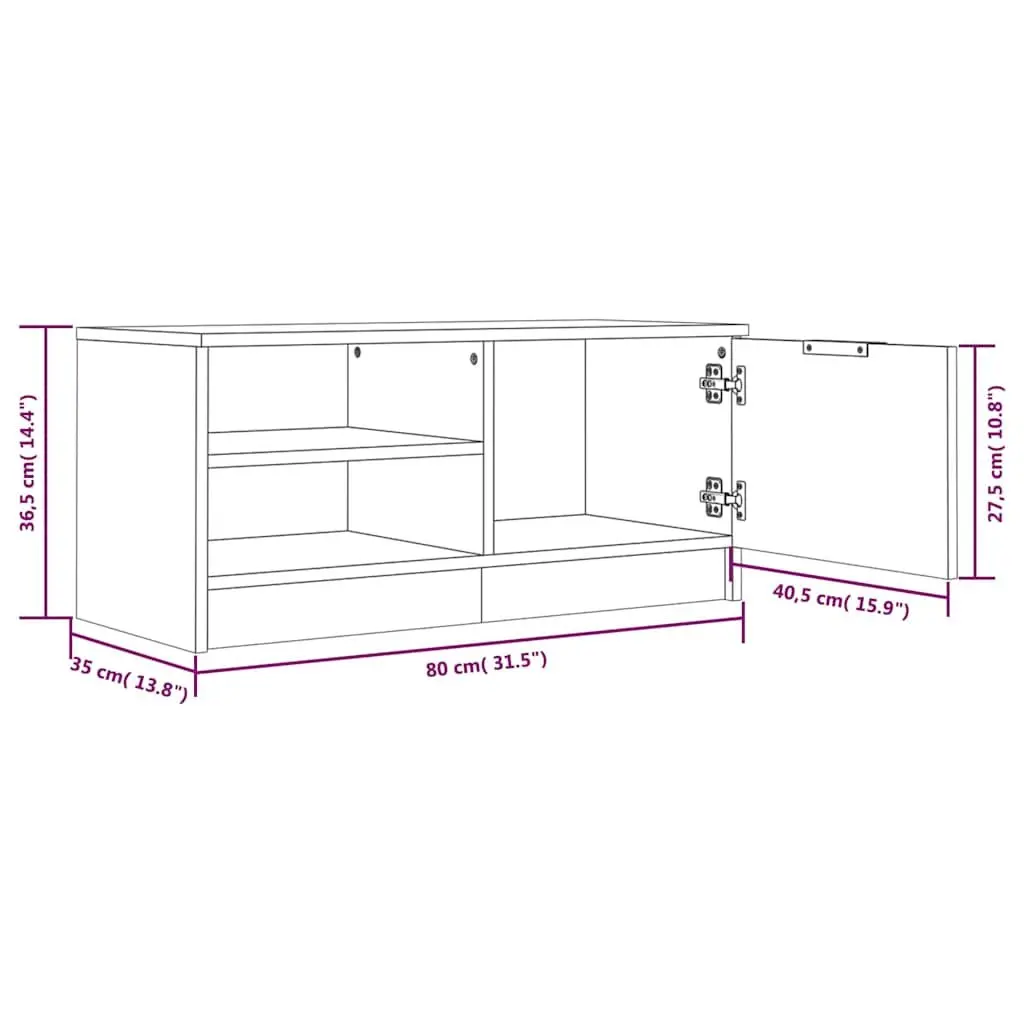 White TV Cabinet for Media and Decor